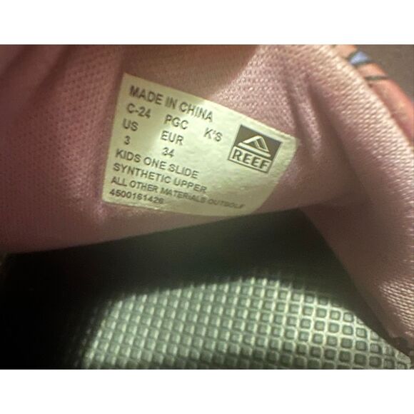 Reef Kids girls One Slide Sandal Size 3 Multi Color Hawaiian Floral - Picture 4 of 4